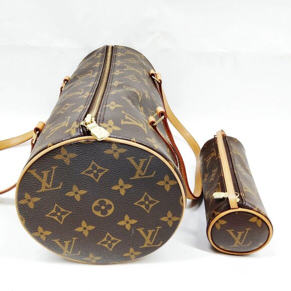 Authentic Louis Vuitton Papillon 30 Brown Monogram Hand Bag mn930-012326 - Picture 4 of 16